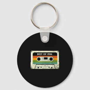 40th Birthday Gift 40 Years Old Men Women Retro Vi Key Ring