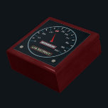 40th birthday gift box<br><div class="desc">A fun cute gift box for a 40 year old motorbike lover. The speedometer marks the celebrating birtdhay. Perfect to keep your car keys,  jewellery and small items,  More number options available Background colour is #010b10</div>