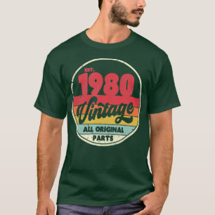 40th Birthday Gift Shirt Vintage 1980
