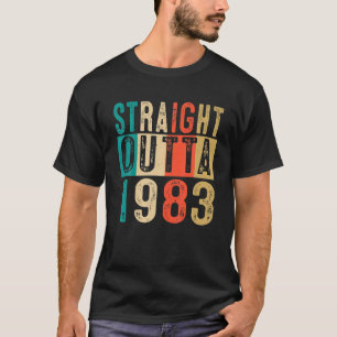 40th Birthday Gift Straight Outta 1983 40 Years T-Shirt