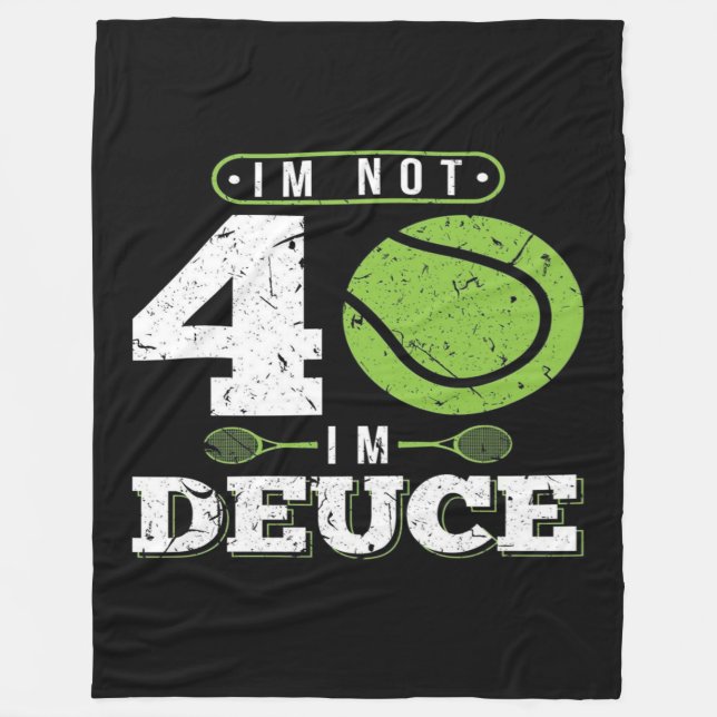 40th Birthday Gift Tennis Blanket (Front)