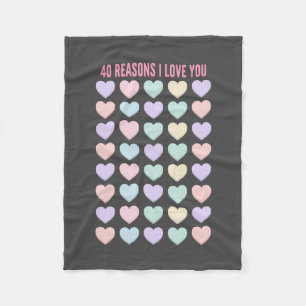 40th Birthday Gifts - 40th Gifts Fleece Blanket