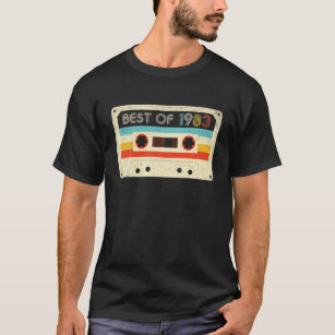 40Th Birthday Gifts Best Of 1982 Cassette Tape Ret T-Shirt