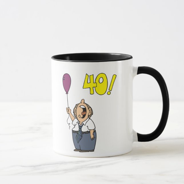 40th Birthday Gifts Mug (Right)