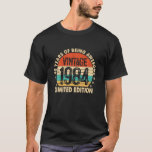 40th Birthday Gifts Vintage 1984 40 Years Of Being T-Shirt<br><div class="desc">40th Birthday Gifts Vintage 1984 40 Years Of Being Awesome  Shirt</div>