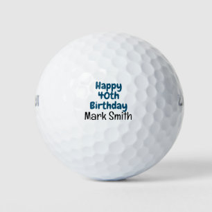 40th Birthday  Golf Balls
