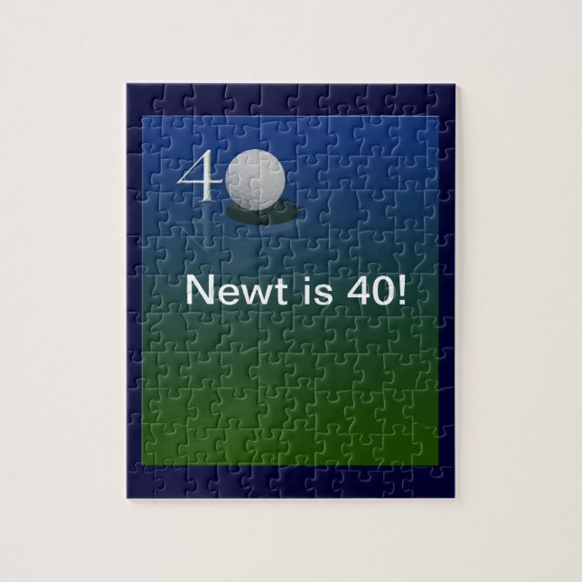 40th birthday golf puzzle (Vertical)