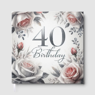 40th birthday guest book