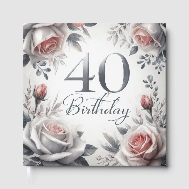 40th birthday guest book (Front)