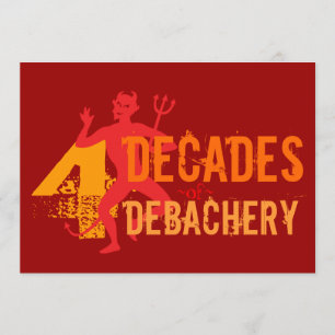 40th Birthday - Hell of a Party Invitations