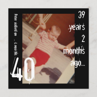 40th Birthday Invitation