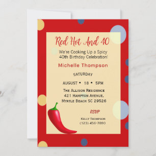 40th Birthday Invitations