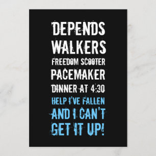 40th Birthday Invitations - Geezer