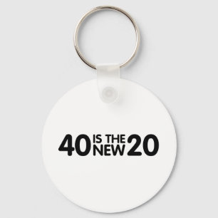40th Birthday Key Ring