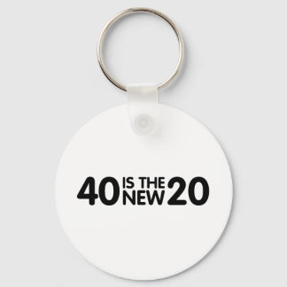 40th Birthday Key Ring