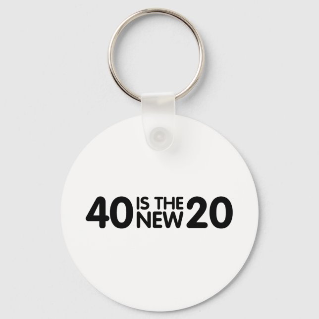 40th Birthday Key Ring (Front)