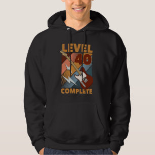 40th Birthday Level 40 Complete complete E-Guitar Hoodie