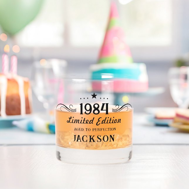 40th Birthday Limited Edition 1984 Whiskey Glass (Insitu (Birthday))