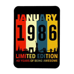 40th Birthday - Limited Edition Magnet
