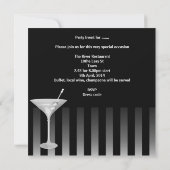 40th Birthday Party Girls Night Out Champagne Invitation (Back)