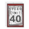 40th Birthday Party Grungy Speed Limit Sign