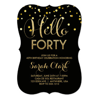 40th birthday invitations for him