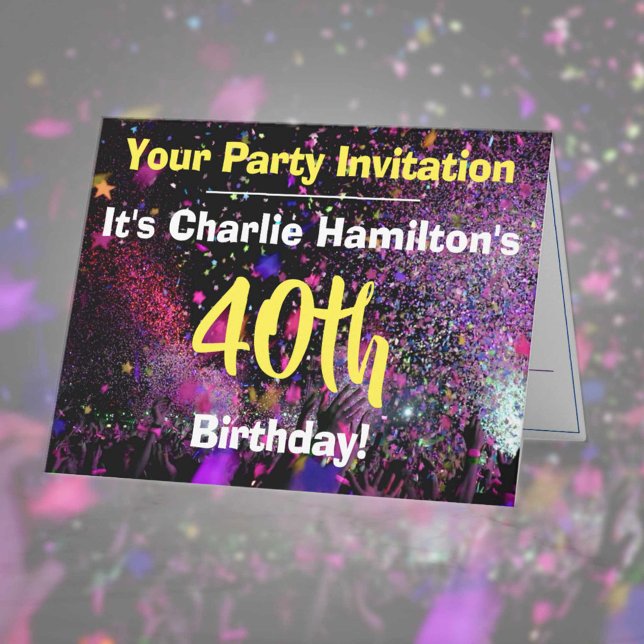 40th Birthday Party Invitation (Creator Uploaded)