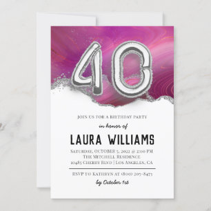 40th Birthday Party Invitation