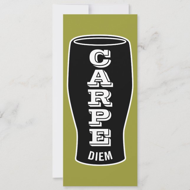 40th Birthday Party Invitation Carpe Diem Cheers (Front)