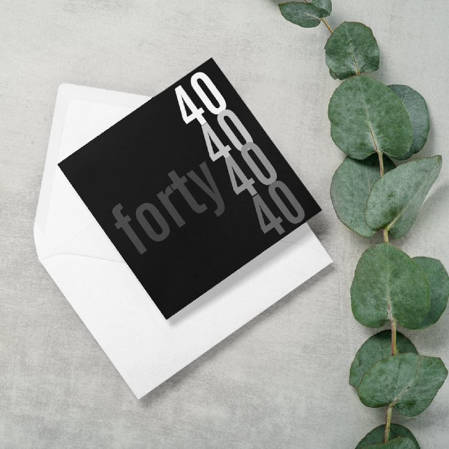 40th Birthday Party Invitations (Creator Uploaded)