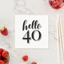 40th Birthday Party Modern