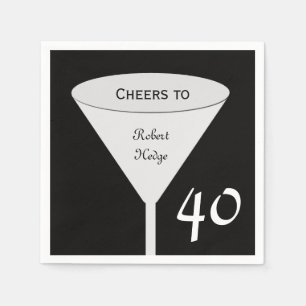 40th Birthday Party Paper Napkins