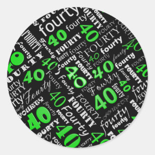 40th Birthday Party Sticker