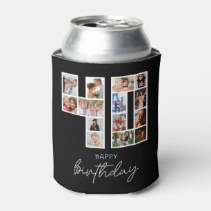 40th Birthday Photo Collage Can Cooler