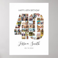 40th Birthday Photo Collage