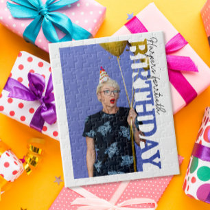 40th Birthday Photo college Party  Jigsaw Puzzle