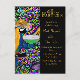 40th Birthday  Postcard