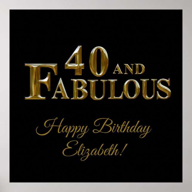 40th Birthday  Poster (Front)