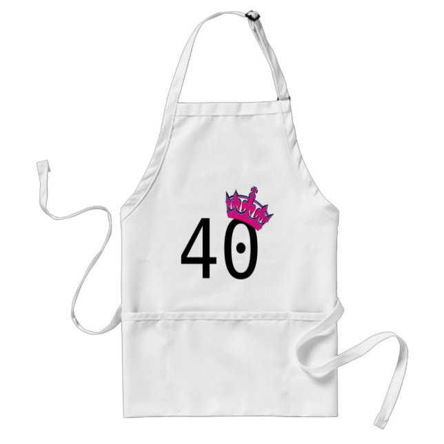 40TH Birthday Princess Standard Apron (Front)