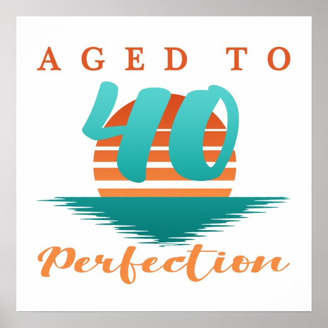 40th Birthday Retro Poster (Front)