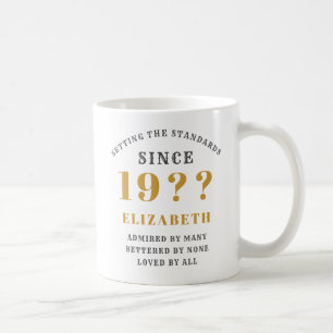 40th Birthday Standards Born 1980s Add Your Name Coffee Mug