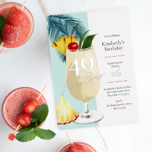 40th Birthday Summer Green Cocktail Party