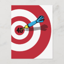 40th Birthday - Target Bullseye Invitation