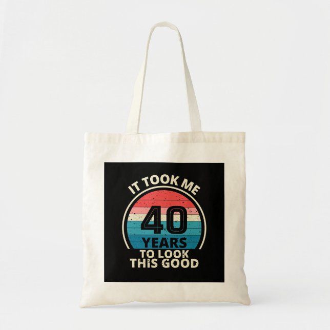 40TH BIRTHDAY TOTE BAG (Front)