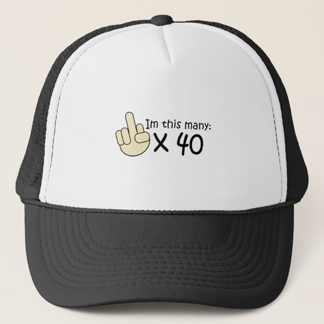 40th Birthday Trucker Hat (Front)
