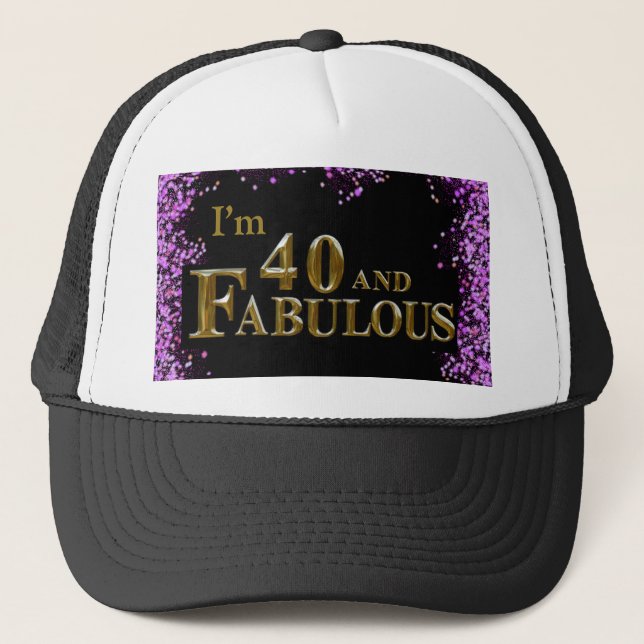 40th Birthday  Trucker Hat (Front)