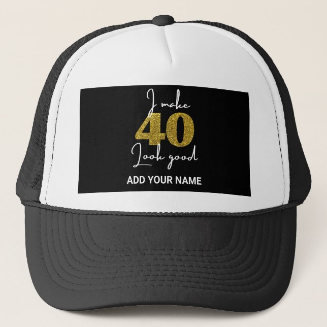 40th Birthday Trucker Hat (Front)