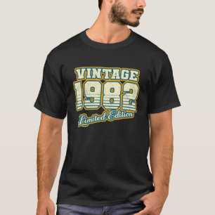40Th Birthday Vintage 1982 Limited Edition 40Th An T-Shirt