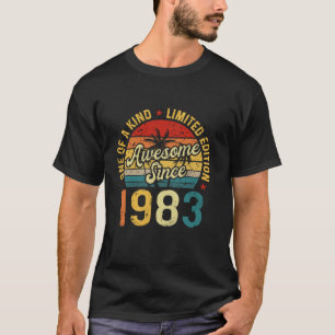40th Birthday Vintage 1983 40 Year Old for Men Wom T-Shirt