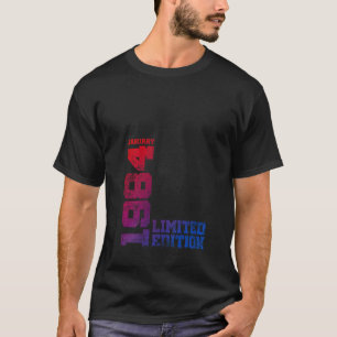 40th Birthday Vintage 1984 January 40 Year Men Wom T-Shirt